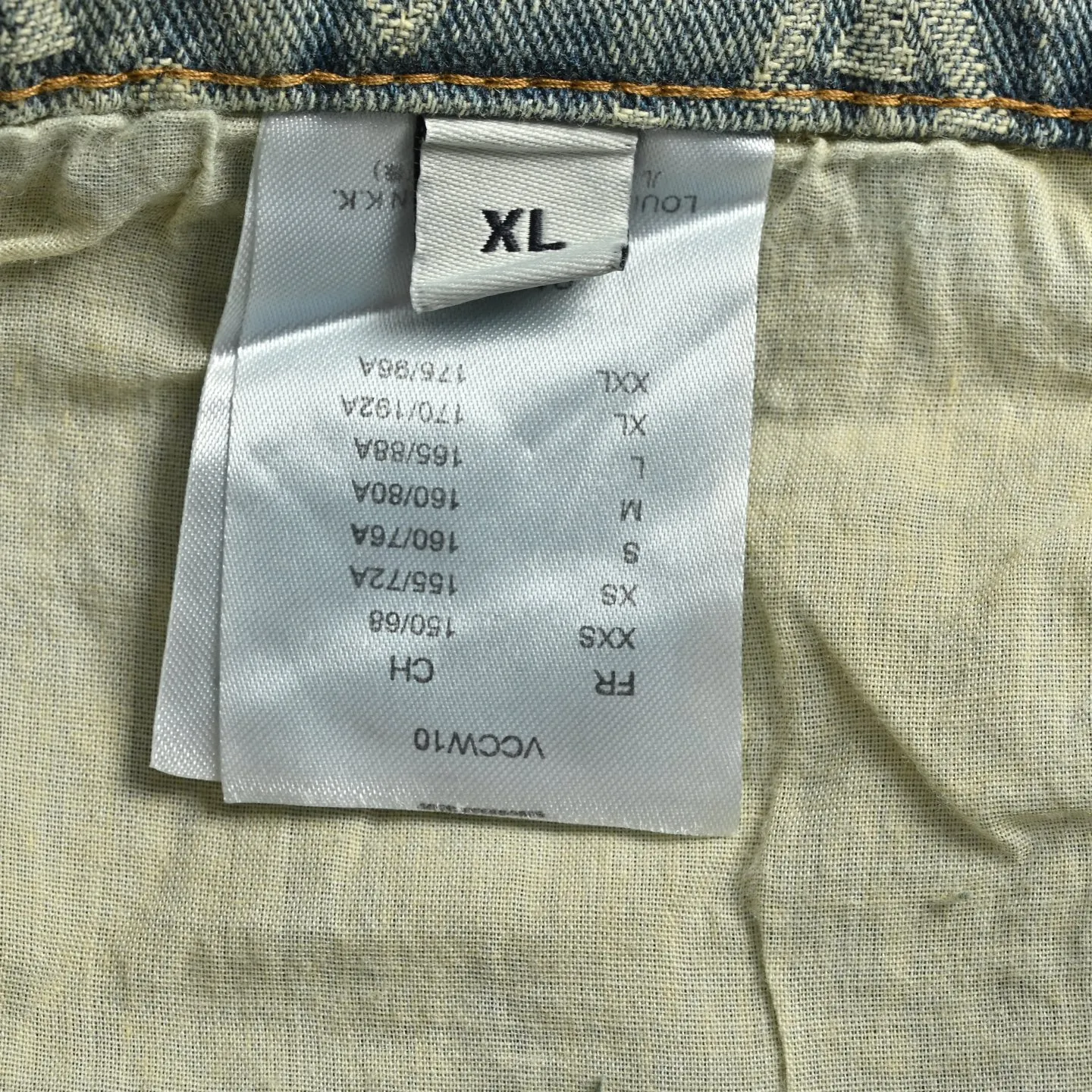 Louis Vuitton/Louis Vuitton all-over printed jacquard straight washed jeans